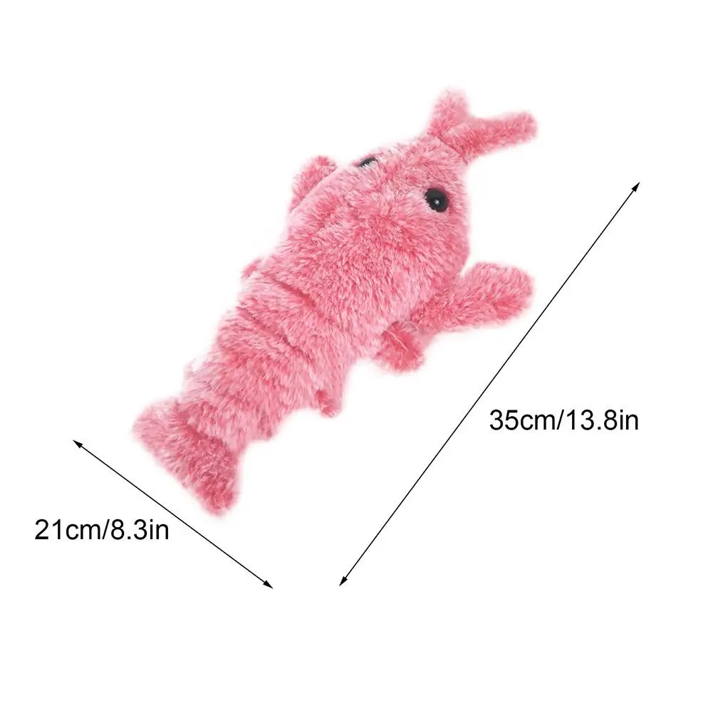 dog toys Electric Simulation Lobster Jumping Toy Usb Charging Funny Plush Toys Stuffed Animal Toy Dog Cat Electronic Interactive Games best dog toys