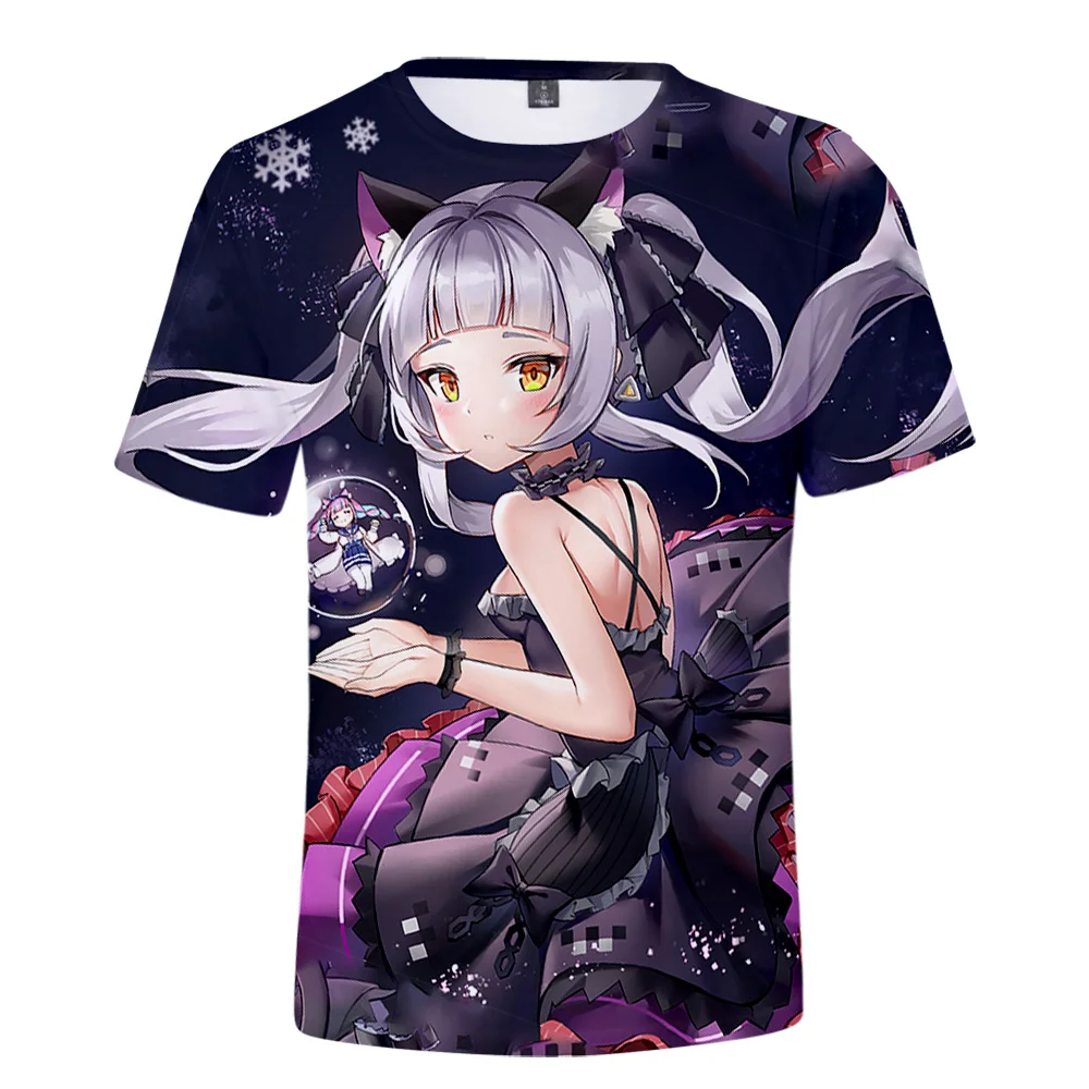 

2022 HOLOLIVE VTuber muruan Shion 3D печать весна-лето преппи Мужская/женская футболка уличная одежда кавайный Стиль Уличная одежда