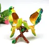 SHINNYGIFTS Enamel Trinket Box New Desk Decorative Love Birds Wedding Gifts to Friends 6