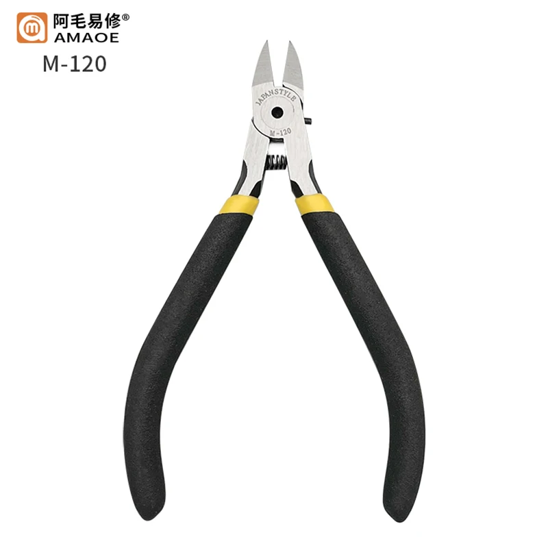 AMAOE 5" Diagonal Pliers Wire Cable Cutter Cutting Chrome Vanadium Steel High Hardness Pliers Electronics Repair Hand Tools 2