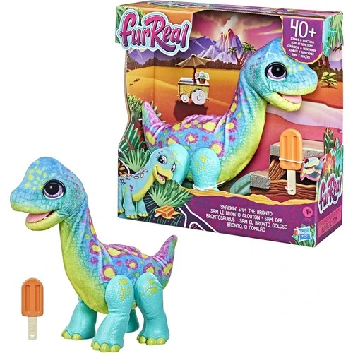 Hasbro – jouet en peluche animal interactif Furreal snackin Sam The brunto  - AliExpress