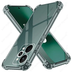 Clear Crystal TPU Soft Case with Airbag Shockproof Protection for Realme 15 Pro (Transparent)
