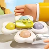 3PCS Suction Cup Spinner Toy Baby Bath Funny Game Educational Toys For Children Girls Boys Infant Sensory Stress Reliever Gift 2