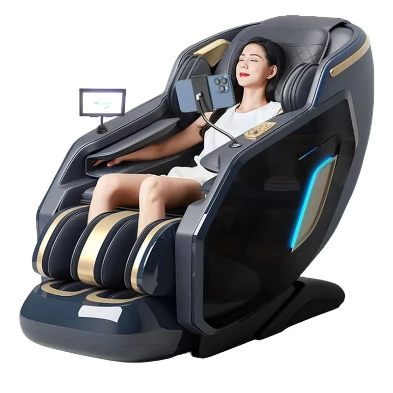 LEMESY 2025 럭셔리 디자인 무중력 전신 지압 뒤로 5d 전기 리클라이닝 지압 Sl 트랙 가열 마사지 의자