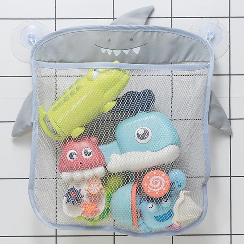 Baby Bath Toys Duck Animal Mesh Net Bag With Suction Cups Storage Bag Kids Bathroom Bathtub Water Toy Organizer Bath Game Bag baby toddler toys green Baby & Toddler Toys