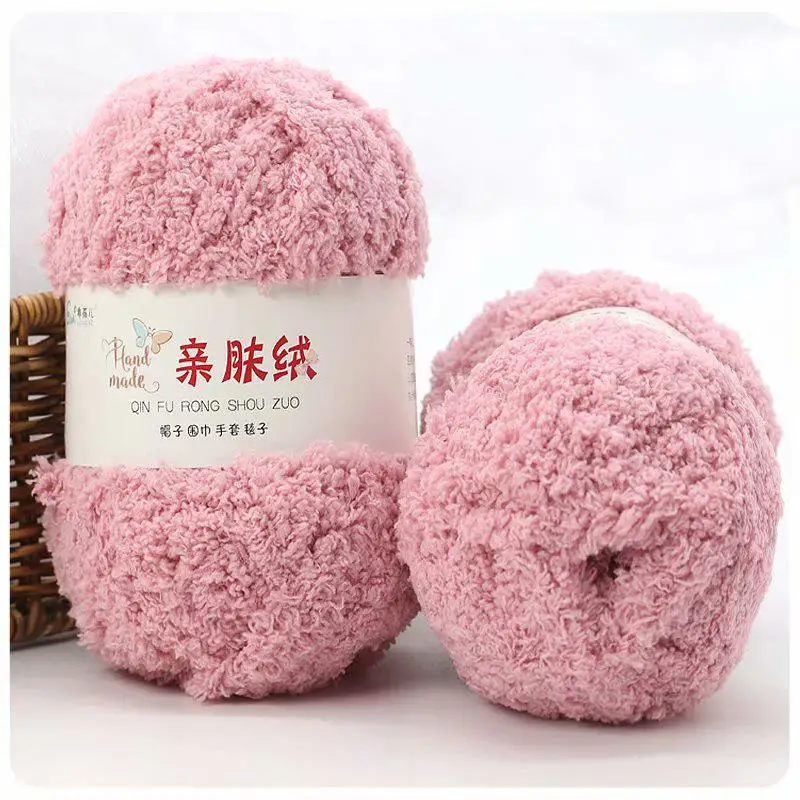Luxurious Soft Chenille Yarn for DIY Knitting and Crochet Projects