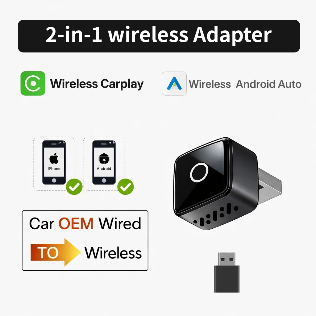 Wireless CarPlay Adapter – Seamless iPhone Connectivity and Hands-Free Control