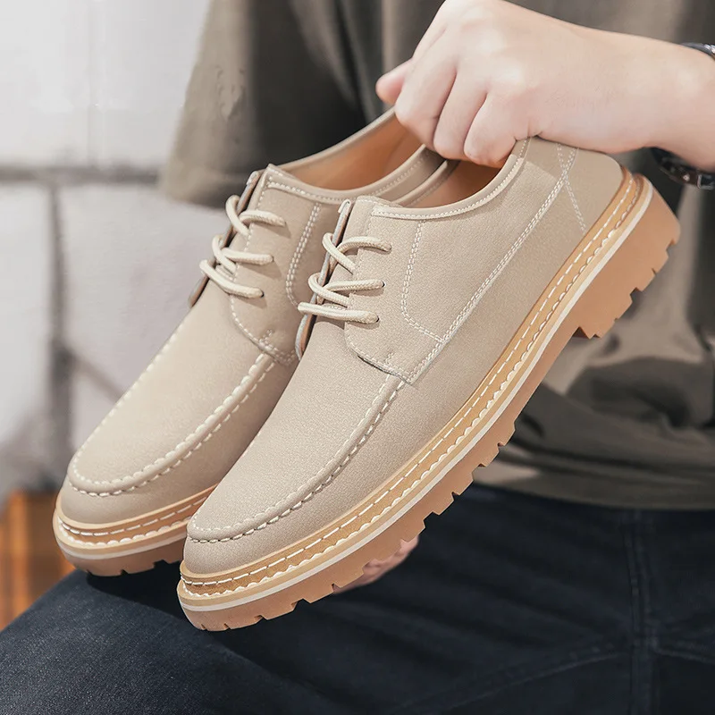 

Autumn Men's Shoes Trend Leather Casual Oxford Tooling Shoes British Leather Shoes Fashion European and American Brock Shoes Men