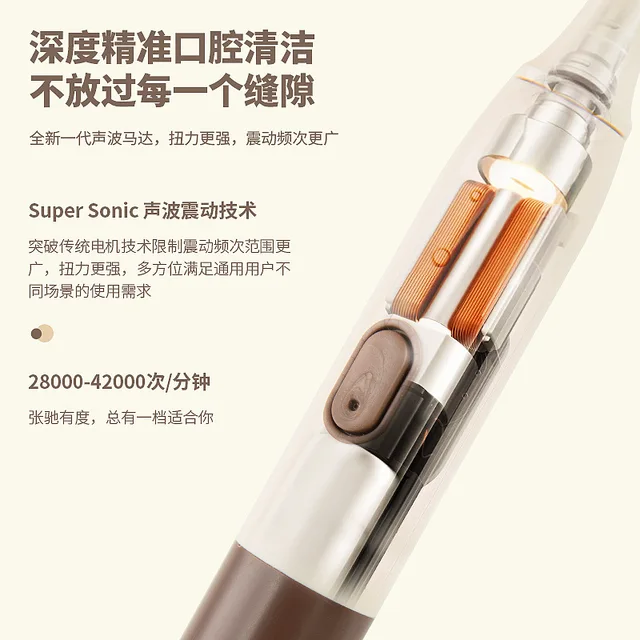Smart Rechargeable Electric Toothbrush for Adults - Waterproof, 5 Modes, Auto Timer, Ultra Clean, USB Charging 3