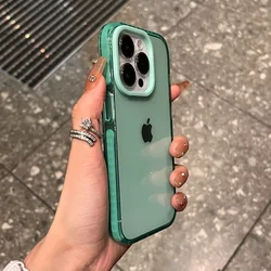 Elegant Crystal Clear Bumper Phone Case with Luxury Transparent Design - iPhone 11 (Green)