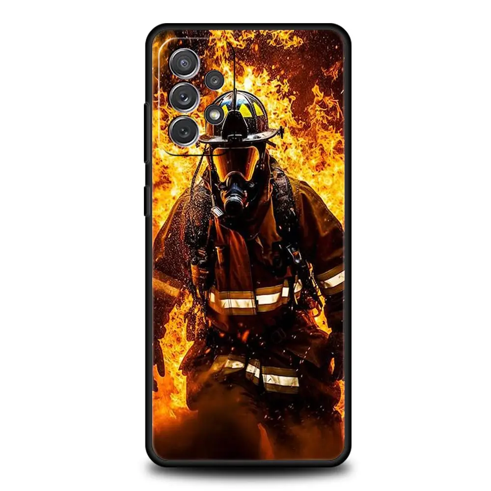 Fireman Firefighter Themed Protective Phone Case Cover