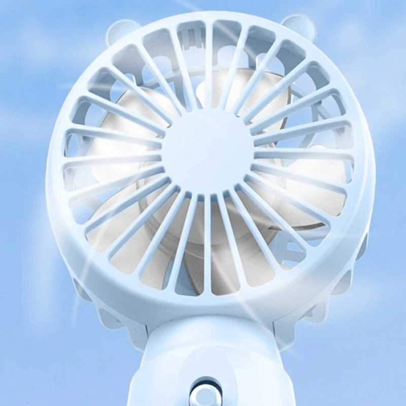 1PC Handheld Portable Fan Mini Cooling Fan Mute Design Powered by AA-Batteries 7-Blade Summer Cooler Sports for Home Office