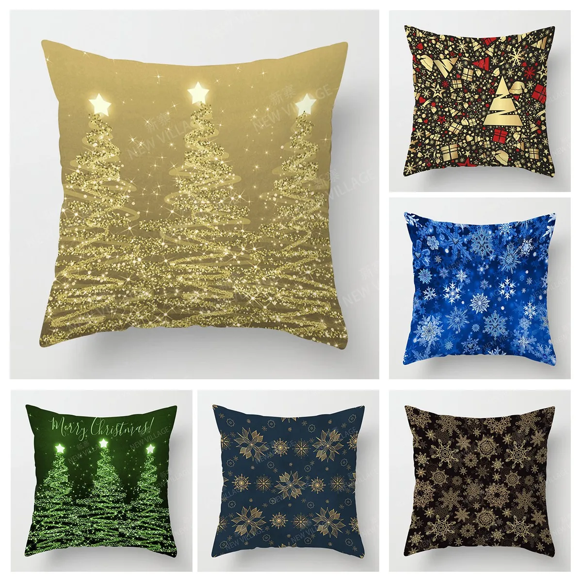 

Christmas series pillowcases sofas cushion covers home decor can be customized for holiday celebrations 40x40 50x50 60x60 35x35