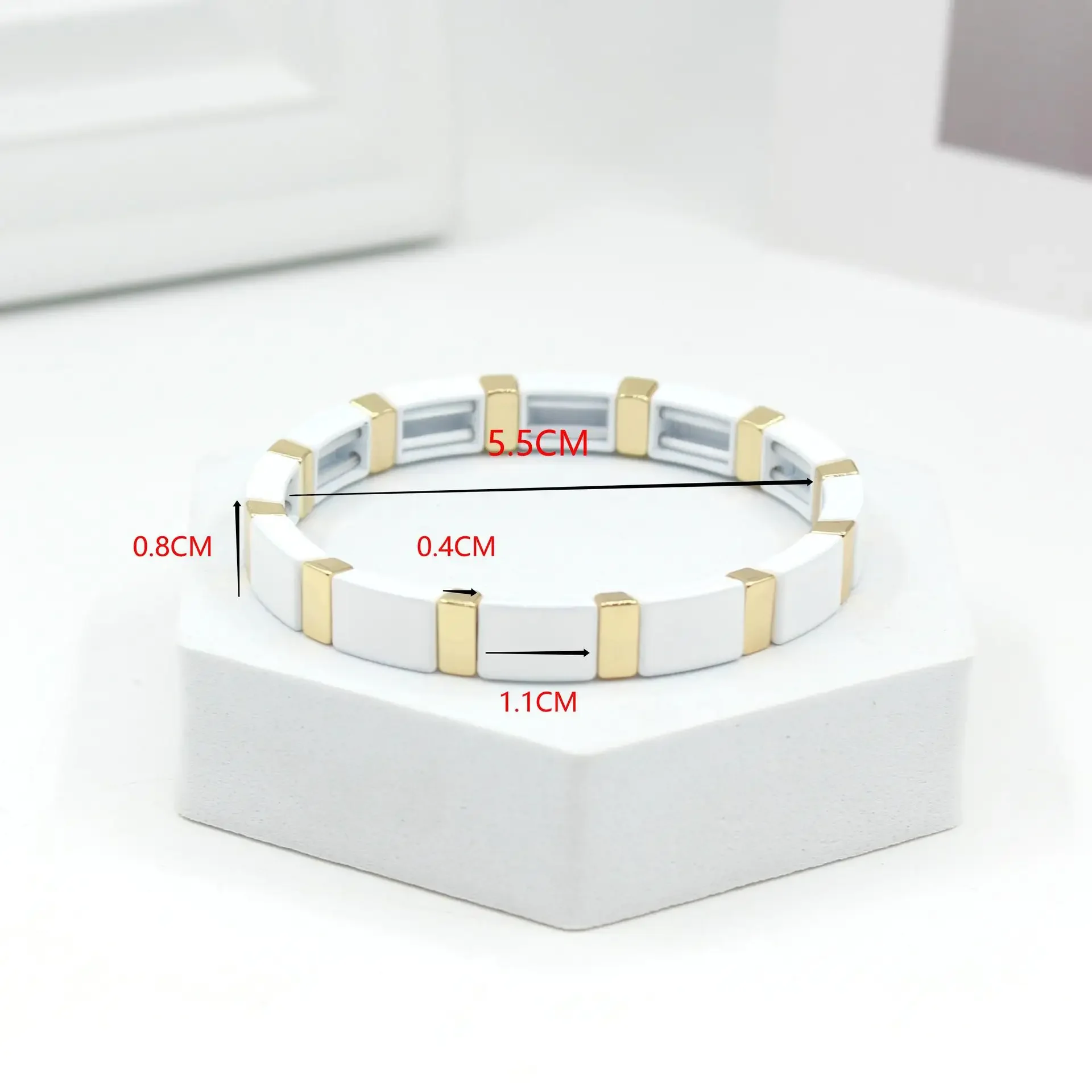 Bracelet Jewelry Bohemian Enamel White Women's Bracelet