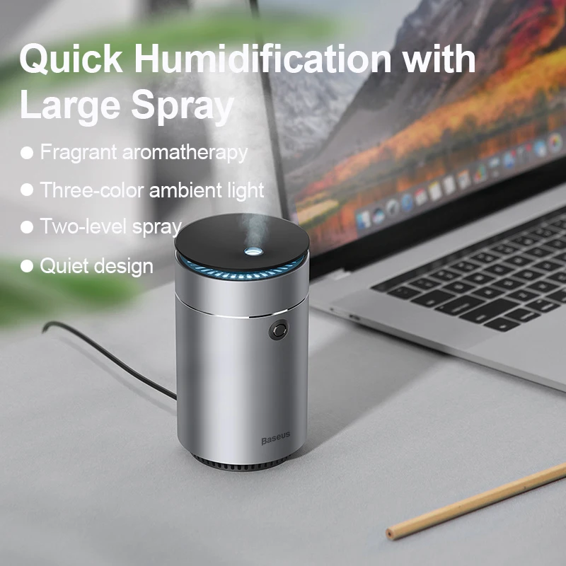 Air Humidifier Air Freshener Baseus Car Air Humidifier Aroma Diffuser For Home Bedroom Car Air Freshener Essential Oil Diffuser Humidifier Sprayer Mist Maker