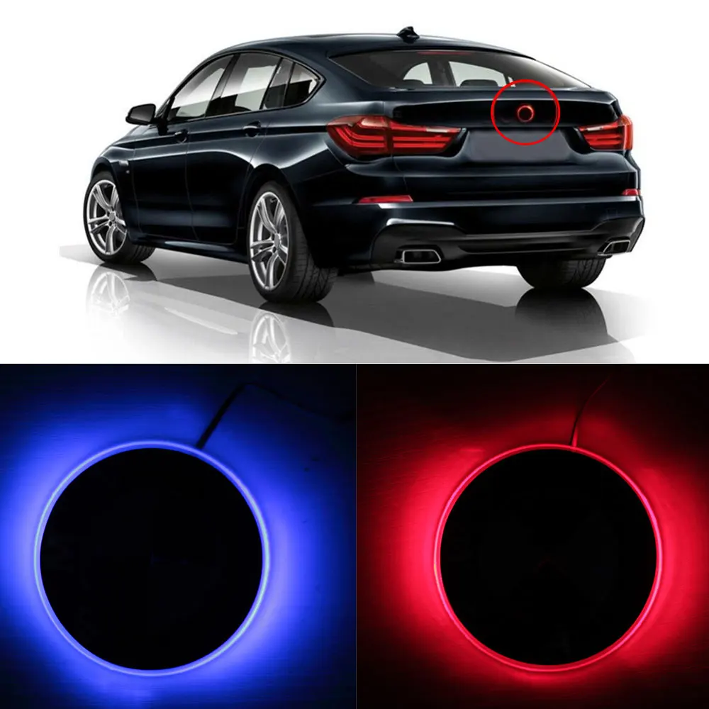 4D Car Styling Tail LED Logo Light Emblem Lamp Sticker Emblem Tail Lamp  Decor for BMW X1 X3 X5 X6 E70 E39 E90 E60 E46 F10/15/25