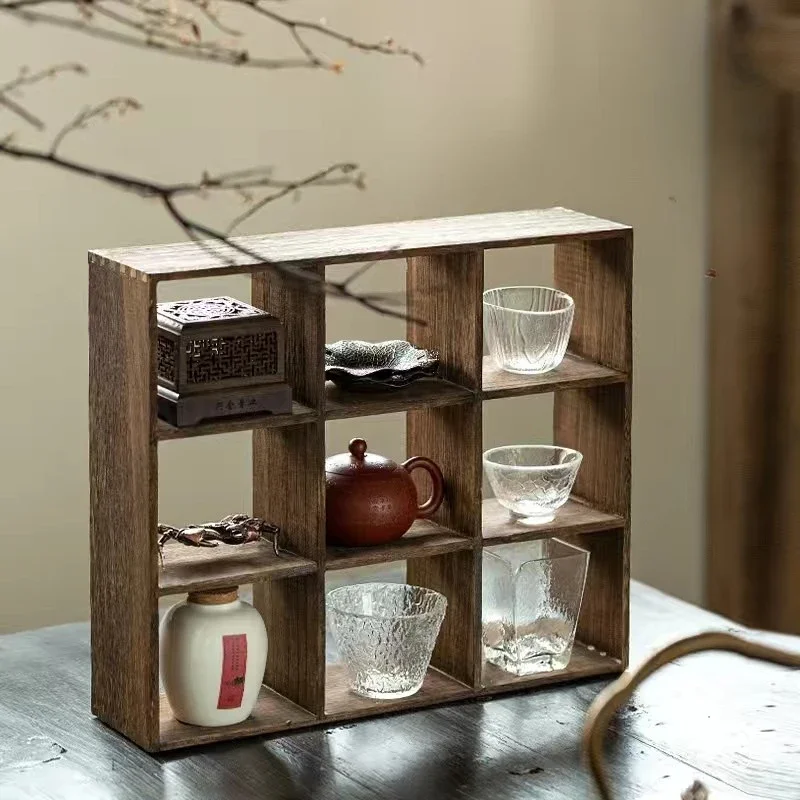 Modern-Minimalist-Solid-Wood-Cup-Holder-Desk-Organizer-and-Tea-Storage ...