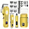 RUCHA Hair Clippers For Men T-Blade Nose Hair Trimmer Foil Shavers For Men Barber Kit 4 In 1 Professional Men Hair Clippers 1