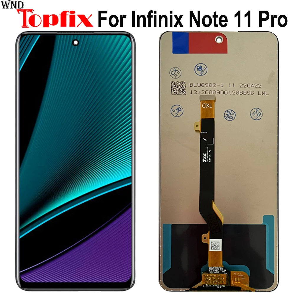 

6.95" For Infinix Note 11 Pro LCD Display Touch Screen Digitizer Assembly Replacement For Infinix Note 11 Pro X697 LCD