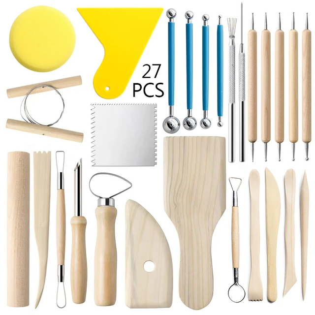 25pcs polymer clay tools Clay Sculpting Kit Sculpt Smoothing Wax Carving  Pottery Ceramic Shapers Modeling Carved Tool Perfect - AliExpress