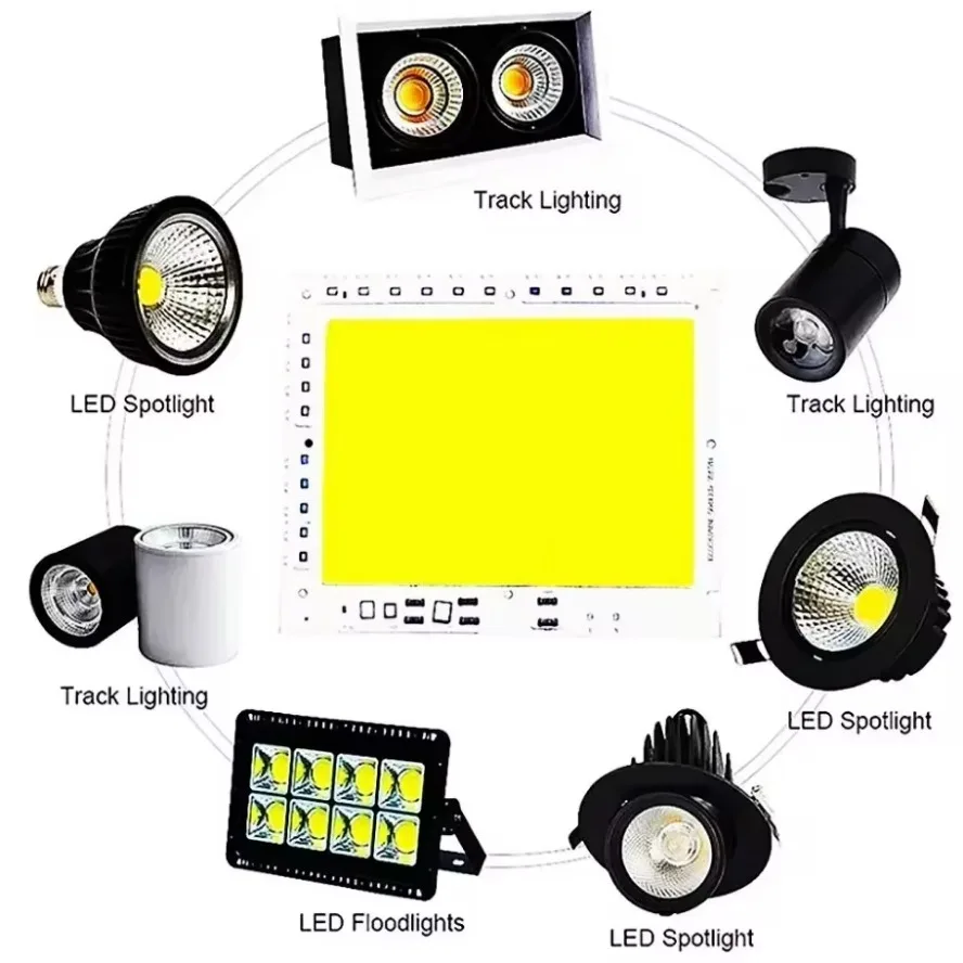 LED Lamp LED COB Chip Smart IC No Need Driver AC200-240V For Flood Light Spotlight DIY Chip COB Linear Lighting Light Source LED Chip LED Flood Light