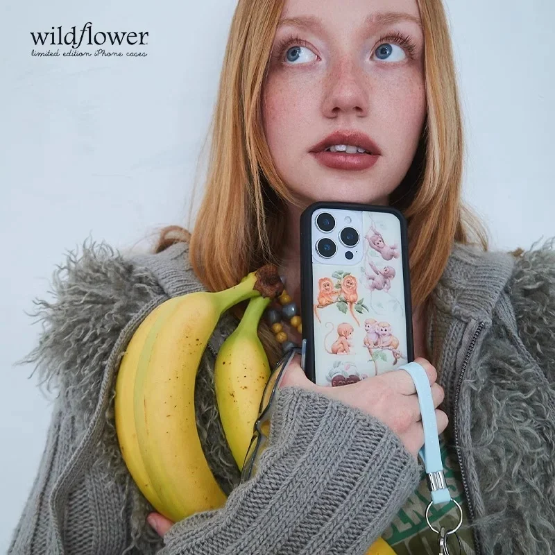 Wildflower Cute Monkey Biz Zoo Shockproof Phone Case with Cartoon Monkeys Design
