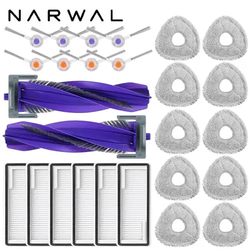 Narwal Freo X Ultra / J4 / J4 Lite Robot Vacuum Spare Parts Main Side Brushes Mop Cloths HEPA Filters Accessories - Image 32