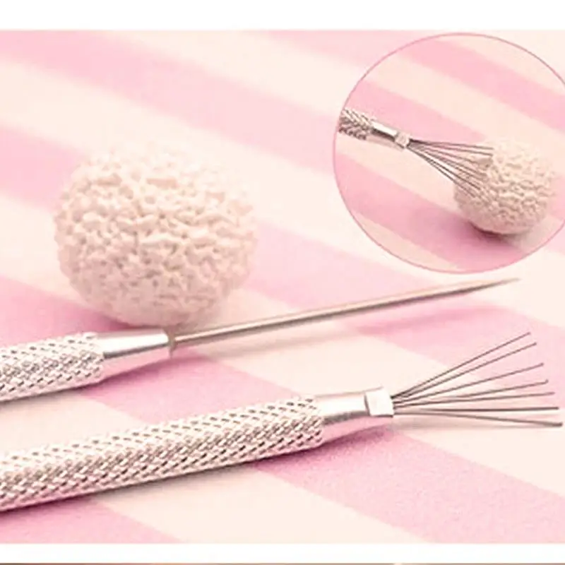 Texture Pottery Clay Tools DIY Tool Carving Clay Stainless Steel Tool DIY Pottery Modeling Hole Punch Sculpture