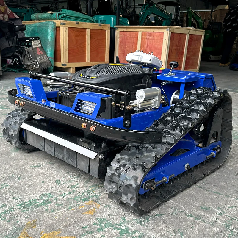 Customized High quality new remote control agriculture brush cutter lawn trimmer robot flail lawn mower 5