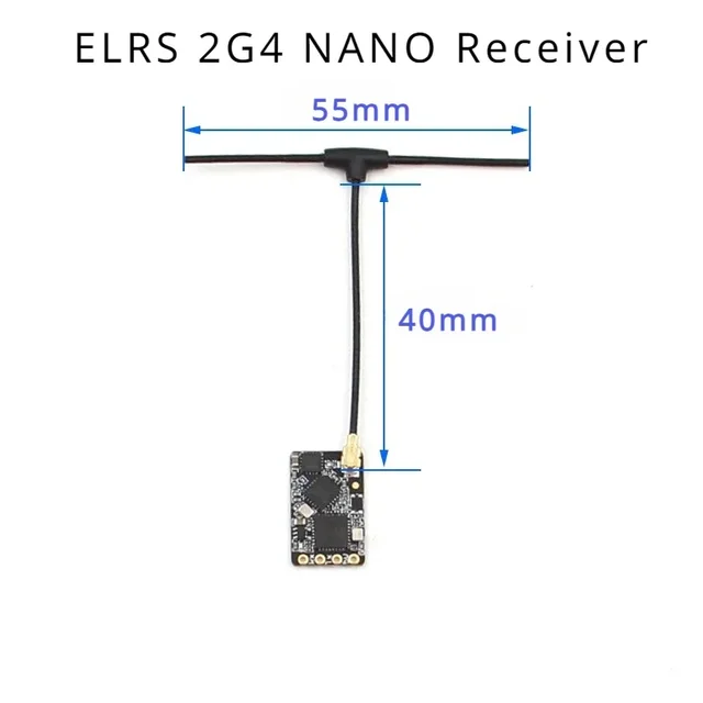 10PCS ELRS 2.4GHz NANO ExpressLRS Long Range ELRS Receiver BETAFPV NANO 2400 RX For RC FPV Long Range Racing Drone Airplane 1