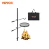 VEVOR Swivel Campfire Grill, Portable Fire Pit Grill Grate,360° Adjustable Open Fire Outdoor Cooking Equipment, for Camping BBQ 1