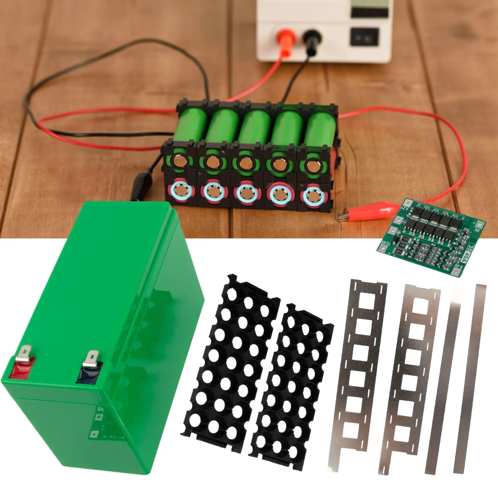 

Indispensable Battery Case without Battery A Perfect Match for 18 650 Cells Comes with 3*7 Holder and 3S25A BMS