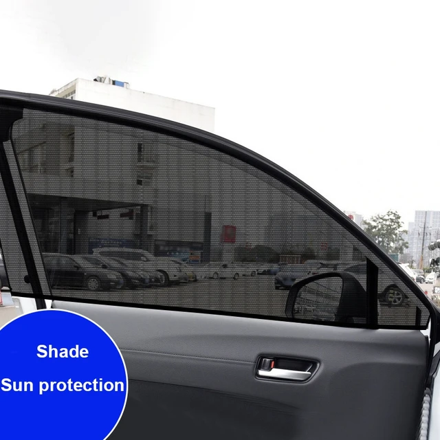 Pare-soleil en maille pour fenêtre de voiture, rideau pare-soleil respirant  pour fenêtre latérale arrière automatique, film de protection UV, 1 pièce -  AliExpress