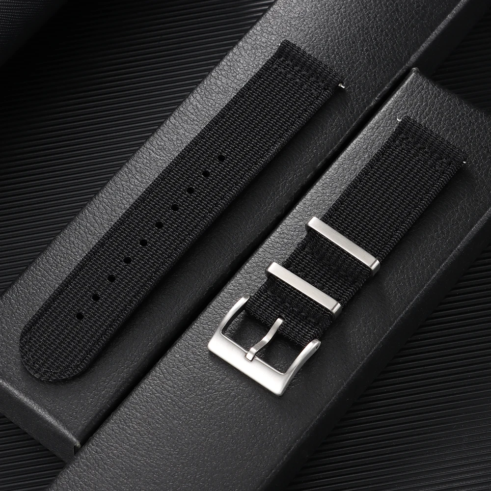 Premium Quick Release Canvas Nylon Watch Strap – Durable Replacement Band