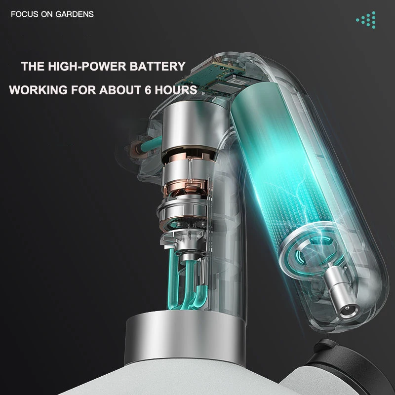 Electric Plant Mist Spray Bottle 900ml/2L Automatic Garden Watering Can Adjustable Nozzle 2000mAh Water Sprayer Sterilization
