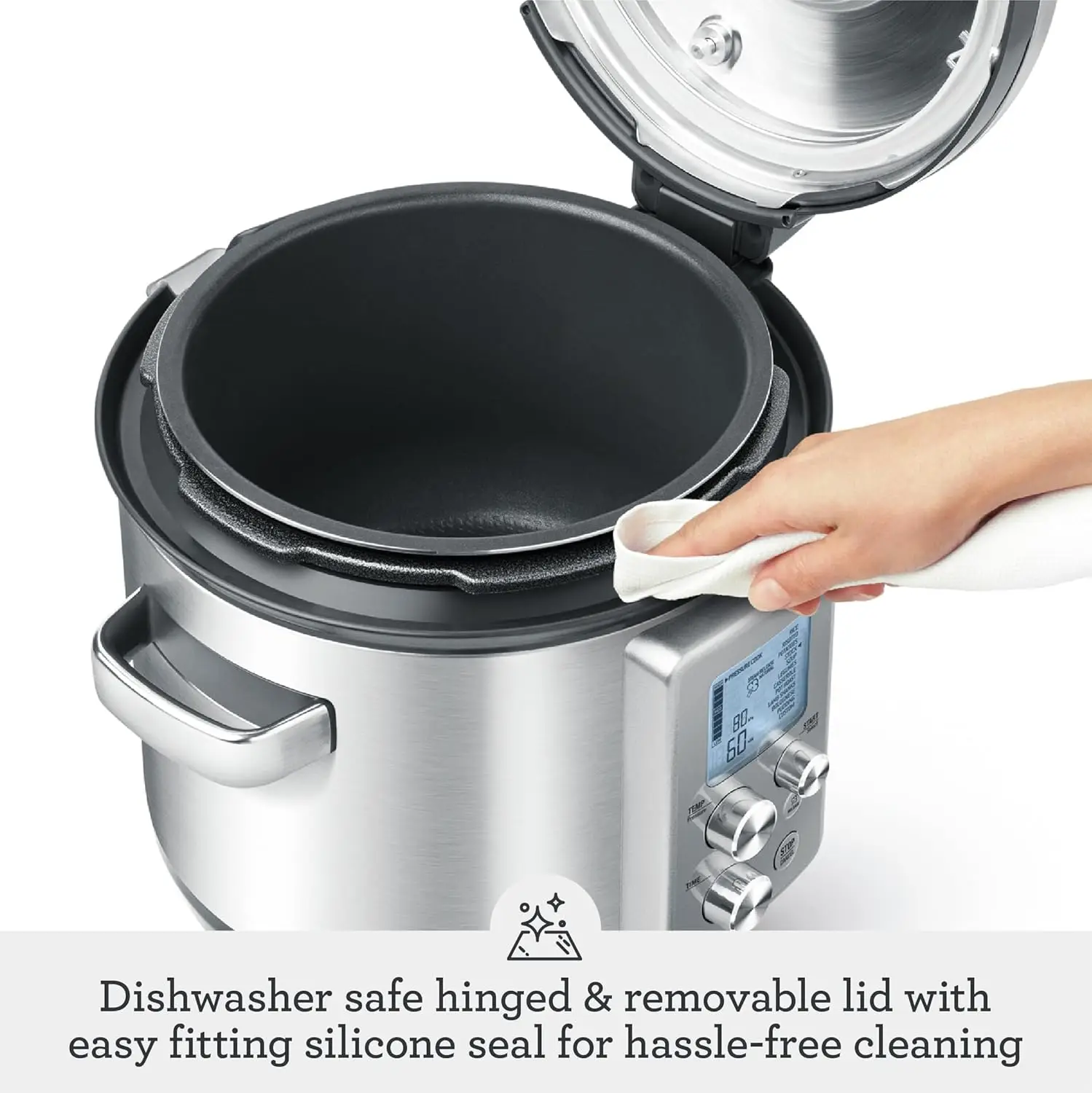 the Fast Slow Pro&trade; Pressure Cooker, BPR700BSS, Brushed Stainless Steel
