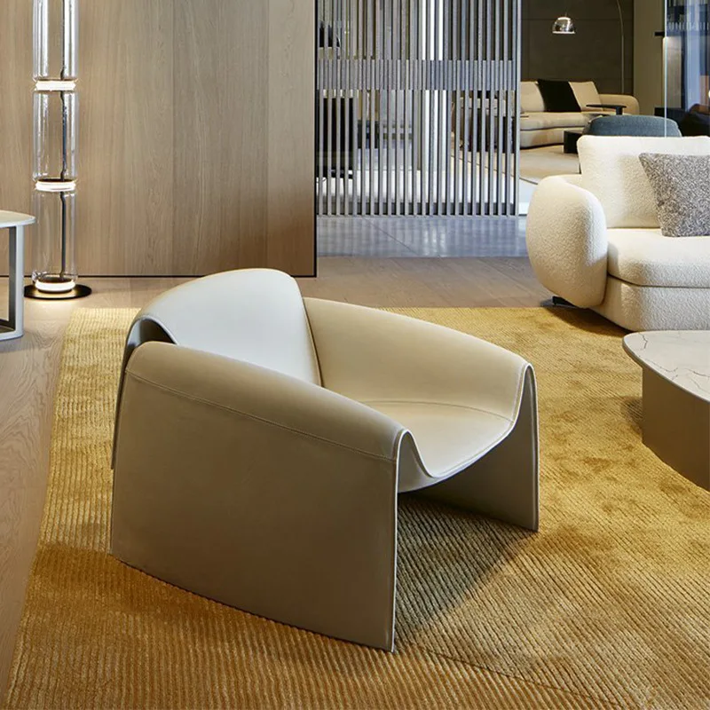 

Nordic Minimalist Light Luxury Sofa Negotiation Chair Designer Tiger Reception Italian Model Casual Furniture Living Room