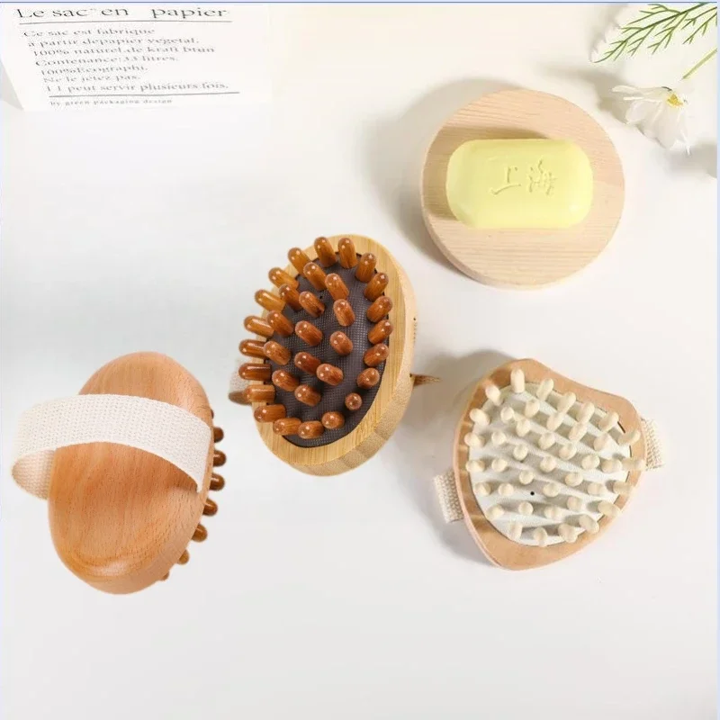 

Body Anti Cellulite Brush Soothing Wooden Essential Oil Spa Air Cushion Massage Hair Comb Scalp Massage Brush Dead Skin Remover