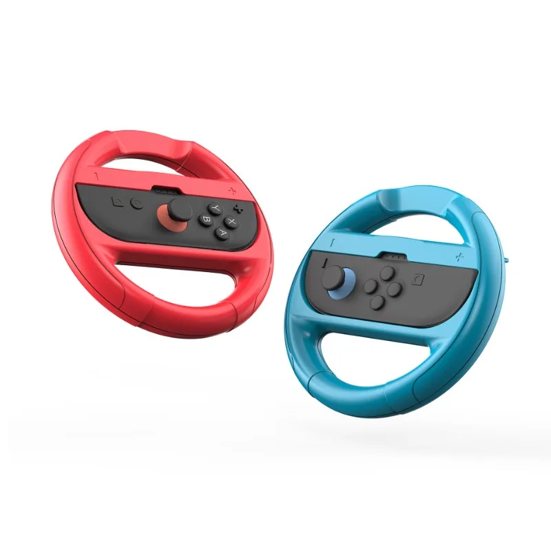 2 قطعة وحدة تحكم عجلة السباق لنينتندو سويتش 2 والتبديل OLED نموذج Joy-Con ماريو كارت 8 ديلوكس ABS لمقابض المواد