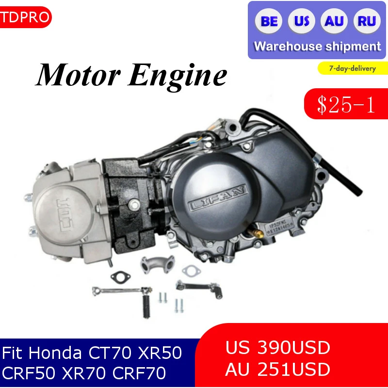 Lifan 125cc Engine Motor Start 110cc 125cc For Honda Ct70 Xr50 Crf50 Xr70 Crf70 For Apollo Ssr 110 Atc70 Z50 Pit Bike Engines Engine Parts Aliexpress