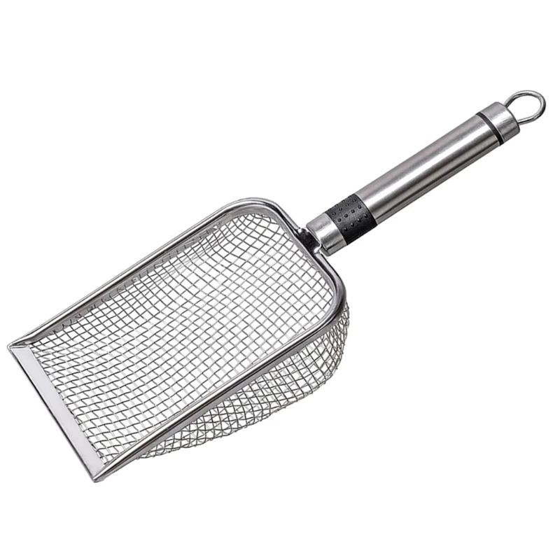 

Large Cat Litter Scoops Metal Scoops for Kitten Litter Box Hollow Poop Sifter Deep Shovel Durable Litter Box Cleaner