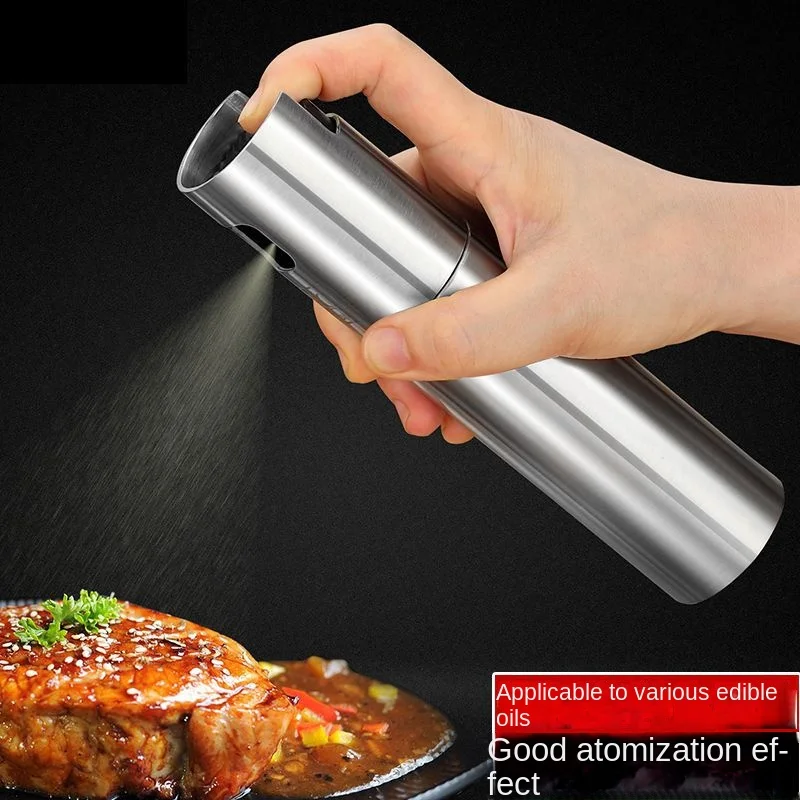 Stainless steel oil injection bottle,kitchen cooking oil spray, air pressure grill spray can,olive spray control pot