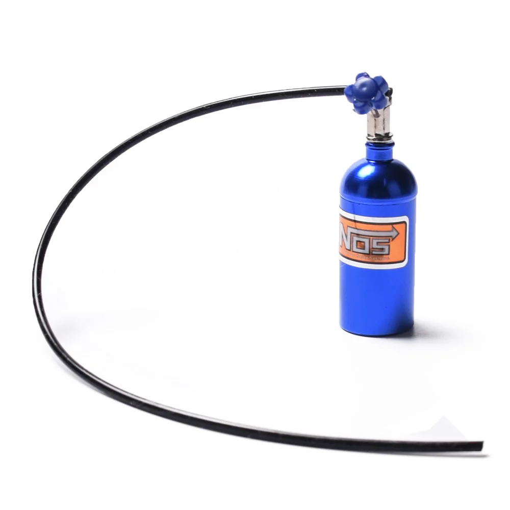 

Metal Simulated NOS Nitrogen Bottle for 1/10 RC Crawler Car Defender Bronco RC4WD D90 D110 TRX4 Axial Scx10 90046,Blue