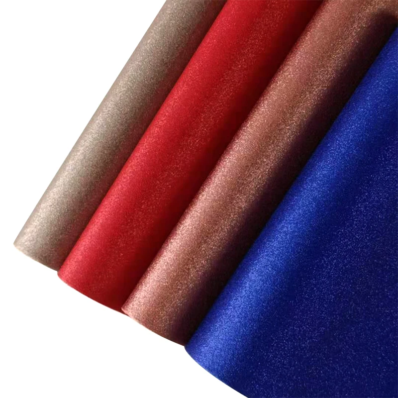 

30x135cm Giltter Faux Synthetic Leather Roll Soft Glitter PU Fabric For Sewing Bows Handbag Earrings Crafts projects 0.8mm