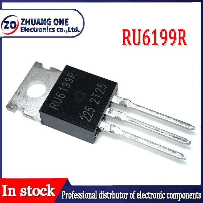 

10 шт./лот RU6199R 200a60v TO-220 N канальная МОП-трубка полевой эффект транзистор Пятно новый