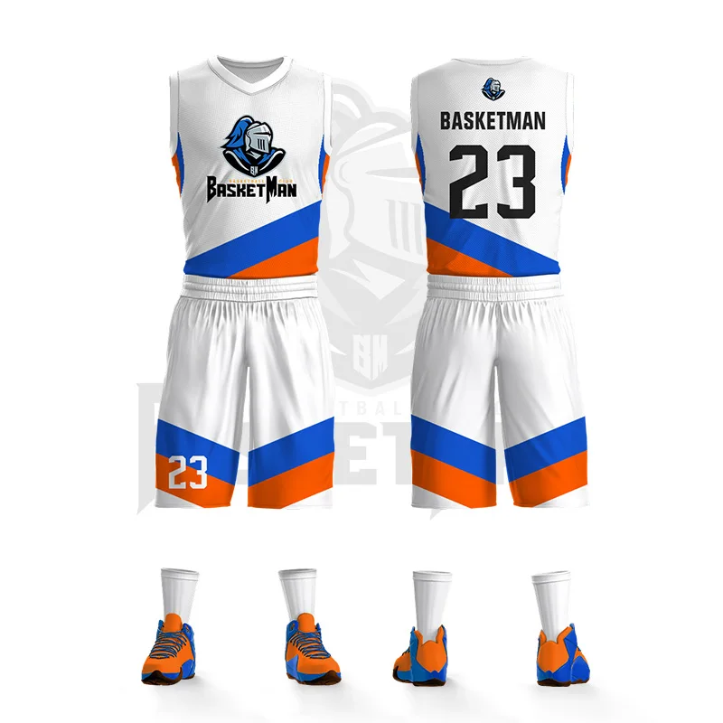 

Basketball Sets Customizable Full Sublimation Team Name Number Logo Printed Jerseys Shorts Uniforms Training Tracksuits Athlete