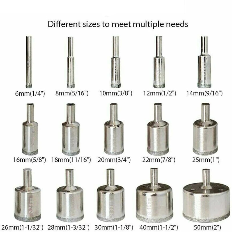Drill Bit Set 10/15pcs Set Tile Drill Bit Set