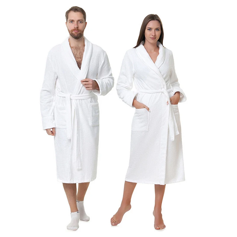 100 Cotton 5 Star Hotel Terry Bathrobe Women's Autumn Winter Luxury