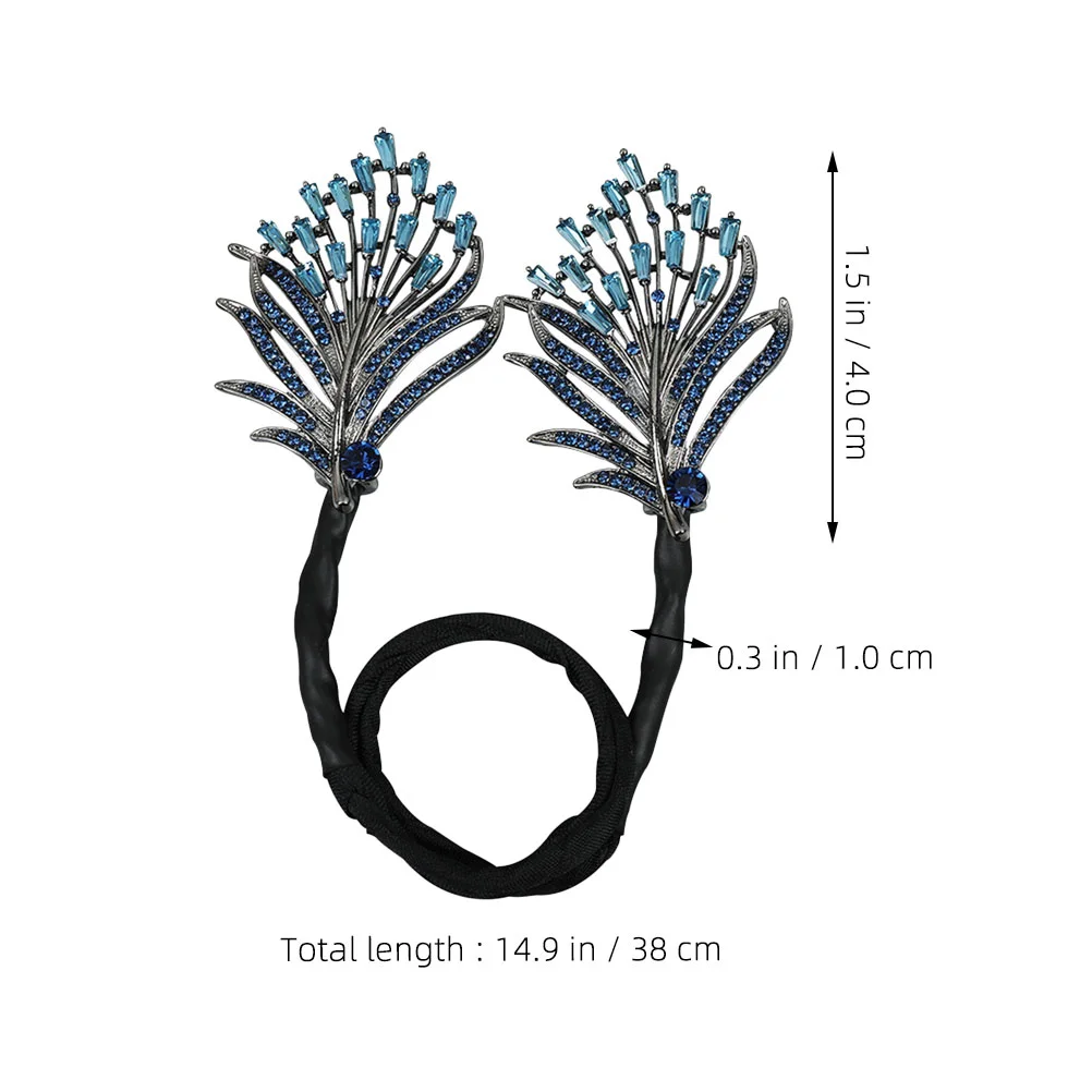 Lazy Bun Maker Hair Bun Maker Hair Bun Curler Women Hair Bun Making Tool Lazy Hairpin Tool Women'S Women Rhinestone Bow Curler 4