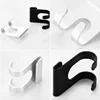 1PCS Aluminum Hook Shower Glass Door Hook Free Hole Towel Rack Hanger Key Organizer Plug Shaver Holder Rack Hooks for Hanging 4